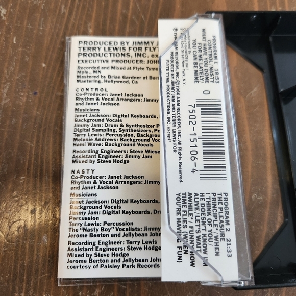 Janet Jackson Control Cassette Tape (A & M Records, 1986) Pop Music R&B Tested - Picture 7 of 7